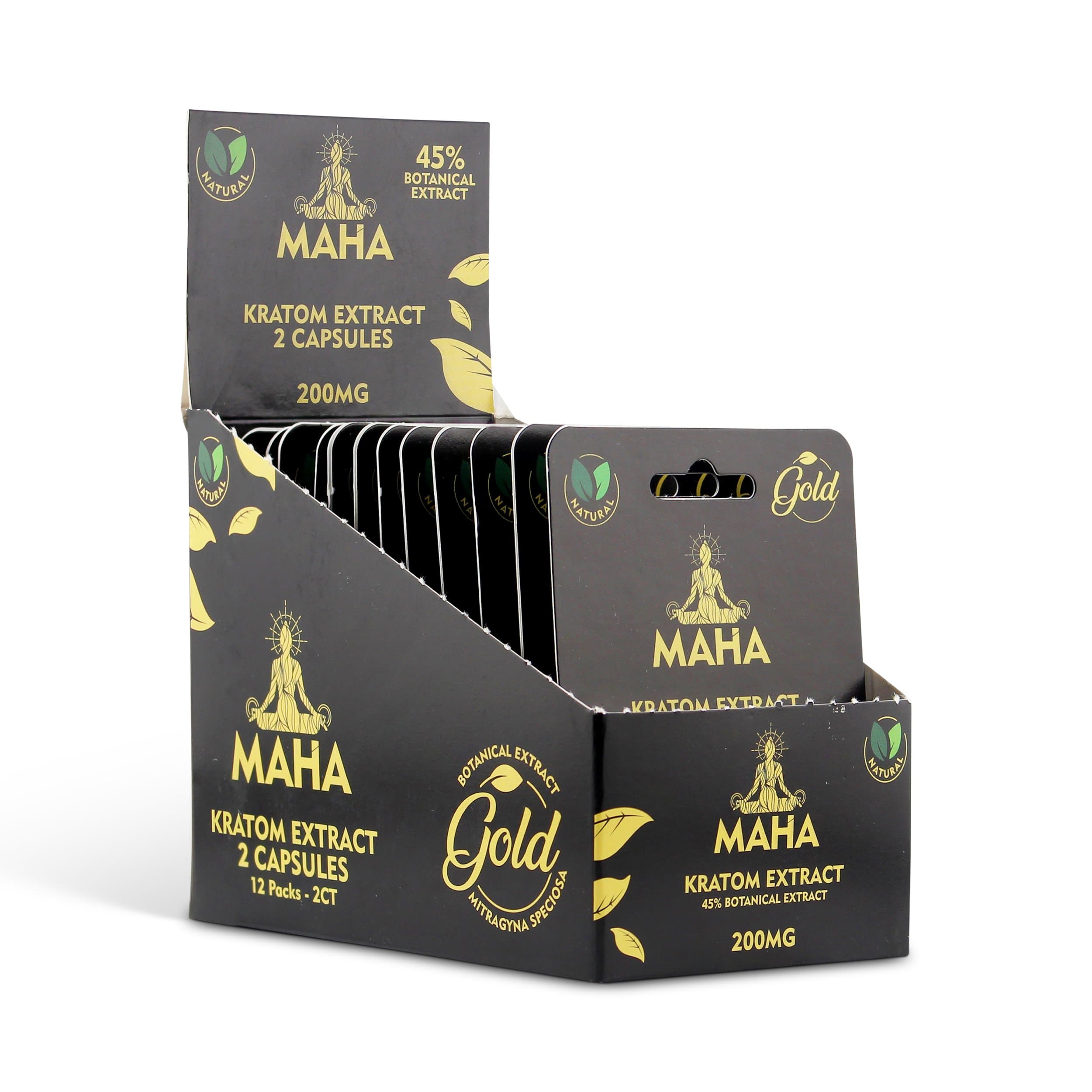 MAHA Gold Kratom Extract Capsules — view 3