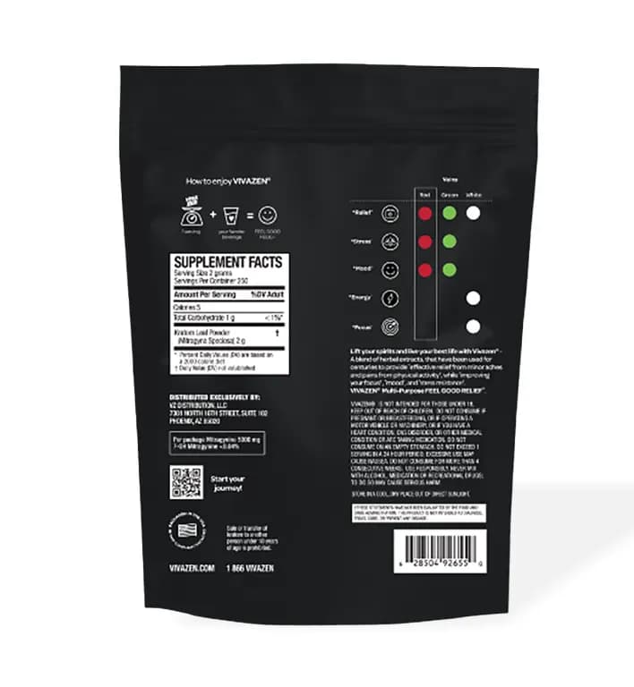 VIVAZEN White Maeng Da Kratom Powder — view 2